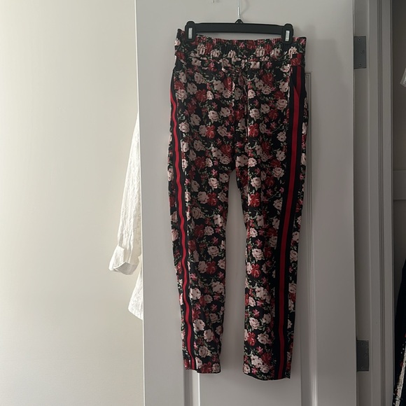 The kooples floral printed pants with tuxedo stripe - Picture 7 of 10